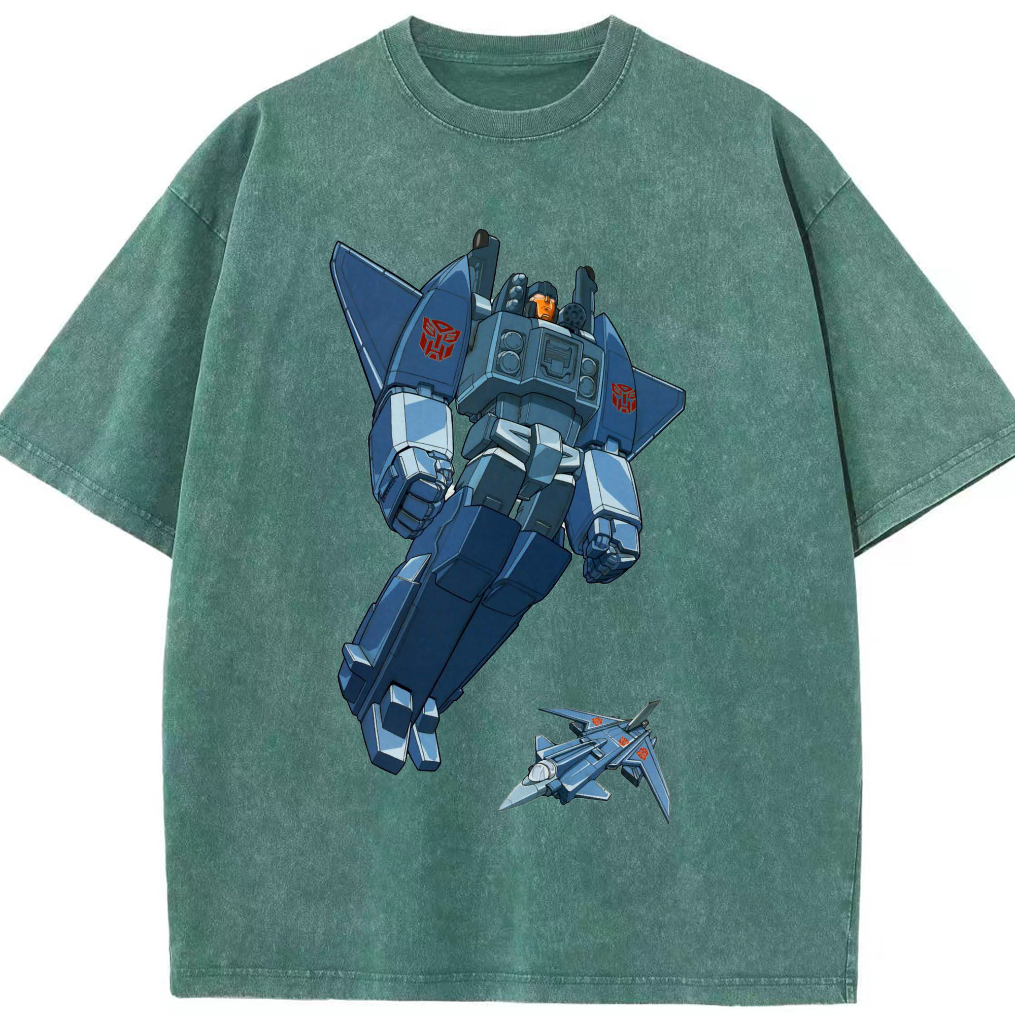 （画像用）  綿100% ヴィンテージ風 半袖Tシャツ（フロントプリント）